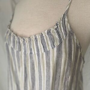 Flax Green and Blue Midi Dress